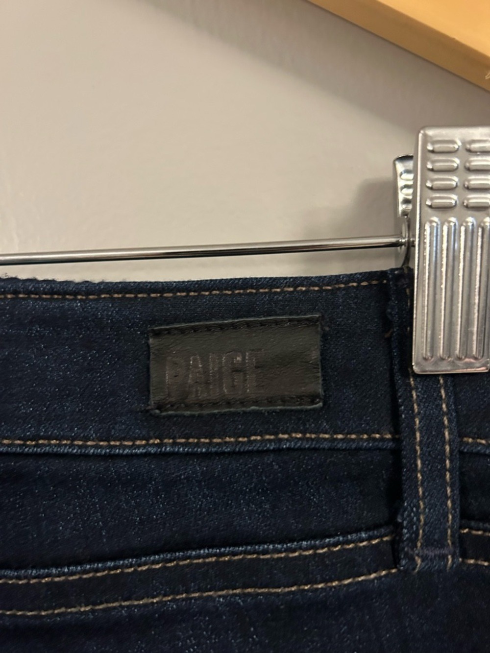 PAIGE Midnight Indigo Skyline Skinny Jeans Size 25 - Picture 4 of 7